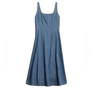 Banana Republic Denim Seemed Midi Dress Size 12